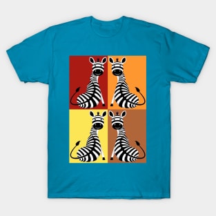 Hot Sitting Zebra T-Shirt